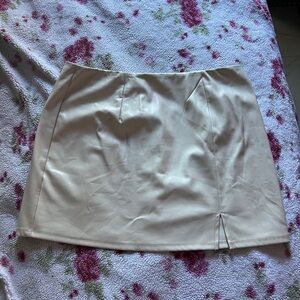 Stylish Tan Mini Skirt